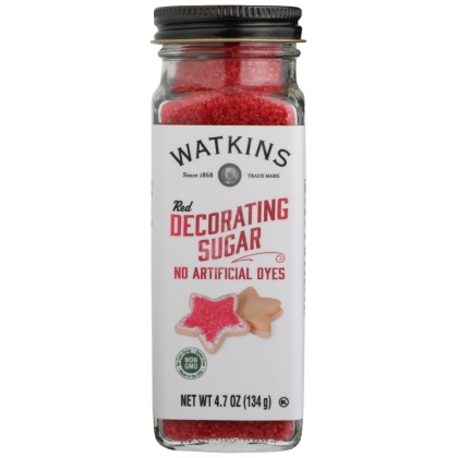 WATKINS: Red Decorating Sugar, 4.70 oz