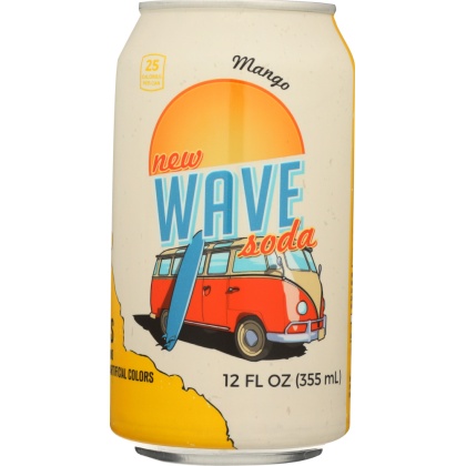 WAVE SODA: Mango Soda, 12 fl oz