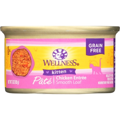 WELLNESS: Chicken Canned Kitten Food, 3 oz