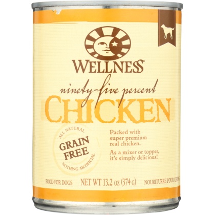 WELLNESS: Dog Food 95% Chicken, 13.2 oz