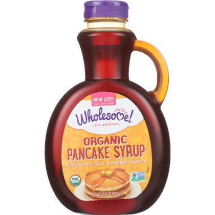 WHOLESOME SWEETENERS: Organic Pancake Syrup Original, 20 oz