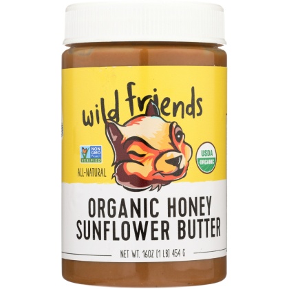 WILD FRIENDS: Organic Sunflower Butter Honey, 16 oz