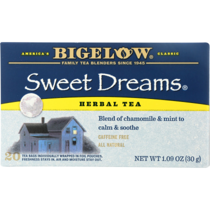 BIGELOW: Sweet Dreams Herb Tea Blend Of Chamomile And Mint 20 Tea Bags, 1.09 oz