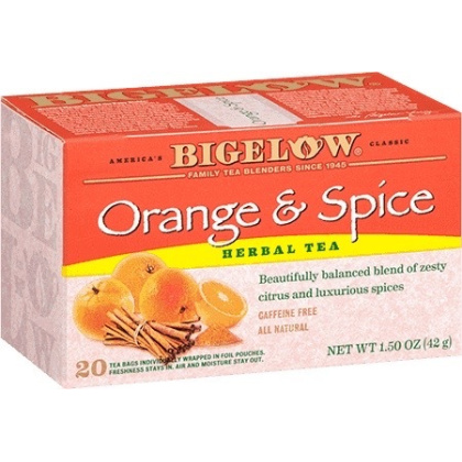BIGELOW: Tea Orange and Spice 20 Bags, 1.5 oz