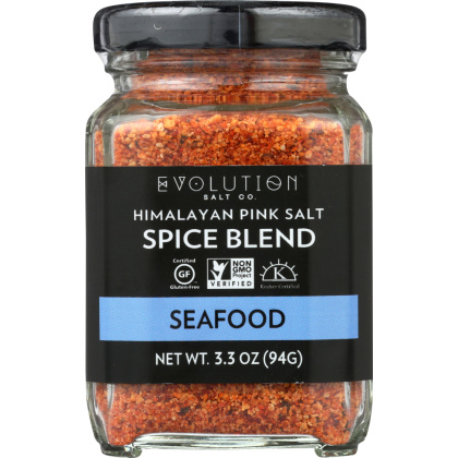 EVOLUTION SALT CO.: Himalayan Pink Salt Seafood Spice Blend, 3.3 oz