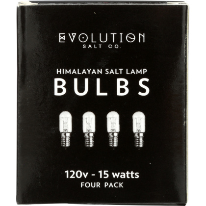EVOLUTION SALT: Himalayan Salt Lamp Bulbs 15 Watts, 4 pack