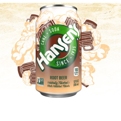 HANSEN: Cane Soda Creamy Root Beer 6-12oz, 72 oz