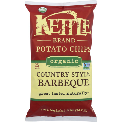 KETTLE BRAND: Organic Potato Chips Country Style Barbeque, 5 oz
