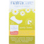 NATRACARE: Organic and Natural Panty Liners Cotton Cover Curved, 30 Liners