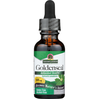 NATURE\'S ANSWER: Goldenseal Root Alcohol-Free 500 mg, 1 oz