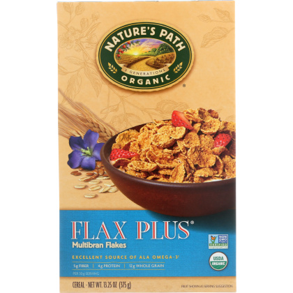 NATURE\'S PATH: Organic Flax Plus Multibran Flakes Cereal, 13.25 oz