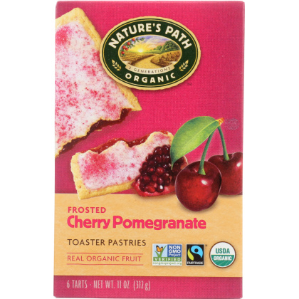 NATURE\'S PATH: Organic Frosted Cherry Pomegranate Toaster Pastries, 11 oz