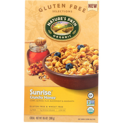 NATURE\'S PATH: Organic Sunrise Crunchy Honey Cereal, 10.6 oz