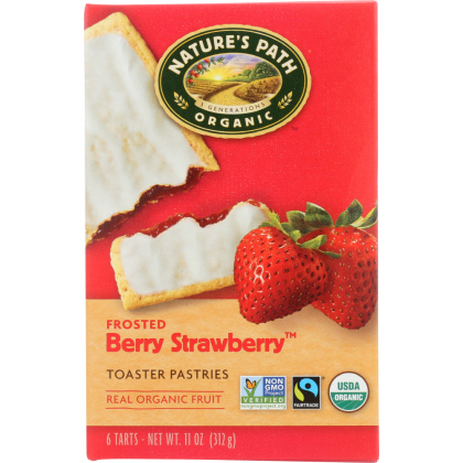 NATURE\'S PATH: Organic Toaster Pastries Berry Strawberry Frosted, 11 oz