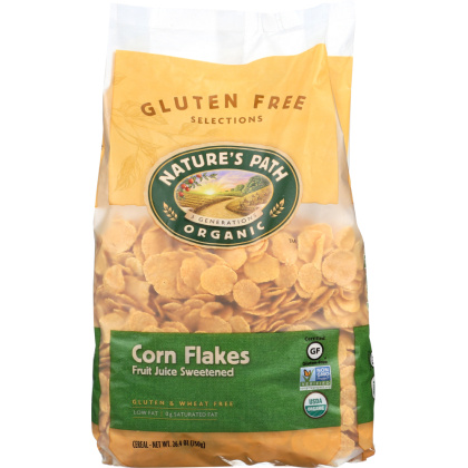 NATURES PATH: Organic Corn Flakes Fruit Juice Sweetened ECO PAC, 26.4 oz