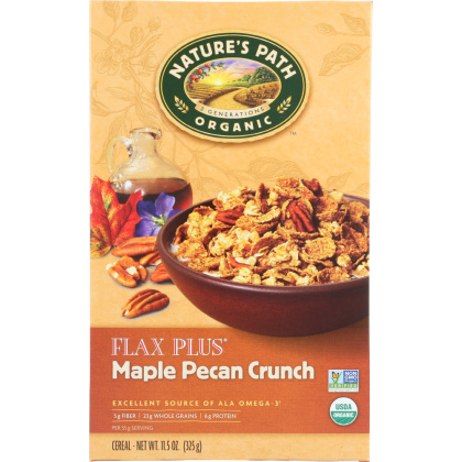 NATURES PATH: Organic Flax Plus Cereal Maple Pecan Crunch, 11.5 oz