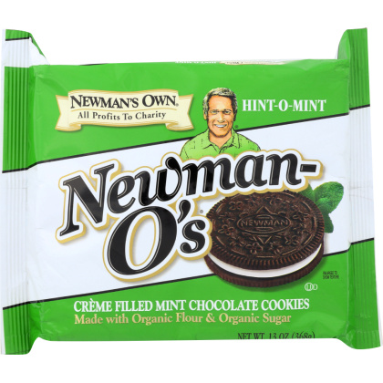 NEWMAN\'S OWN ORGANIC: Newman O\'s Cookies Mint Creme, 13 oz