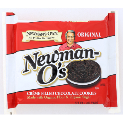 NEWMAN\'S OWN ORGANIC: Newman O\'s Original Cookies Chocolate with Vanilla Creme, 13 oz