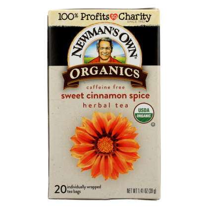 NEWMAN\'S OWN ORGANICS: Sweet Cinnamon Spice Herbal Tea, 20 bg