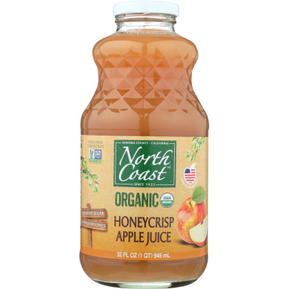 NORTH COAST: Organic Honey Crisp Apple Juice, 32 fl oz