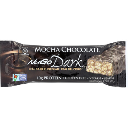 NUGO: Dark Mocha Chocolate Nutrition Bar, 1.76 Oz