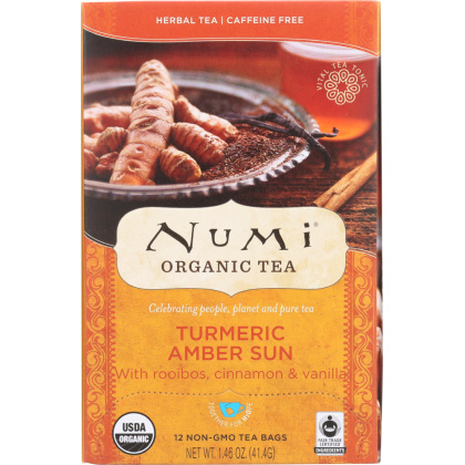 NUMI TEA: Tea Turmeric Amber Sun, 12 bg