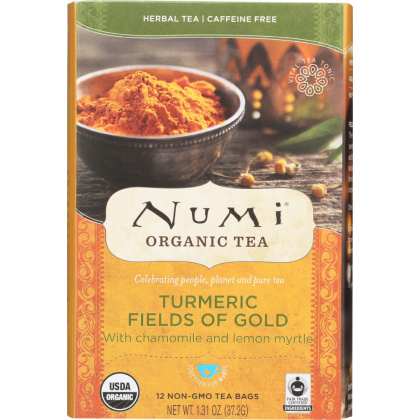 NUMI TEA: Tea Turmeric Fields of Gold, 12 bg