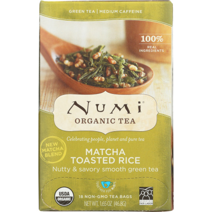 NUMI TEAS: Matcha Toasted Rice Green Tea, 18 bg