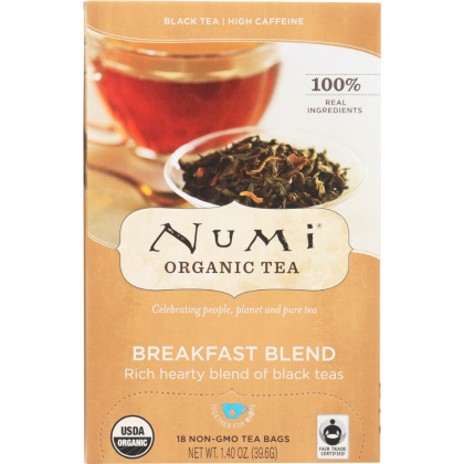 NUMI TEAS: Morning Breakfast Blend Black Tea, 18 bg