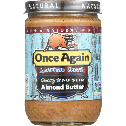 ONCE AGAIN: American Classic Almond Butter Creamy No Stir, 16 oz