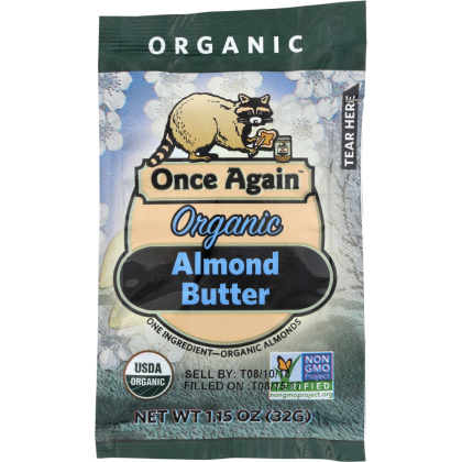 ONCE AGAIN: Creamy Almond Butter Organic Squeeze Pack, 1.15 Oz