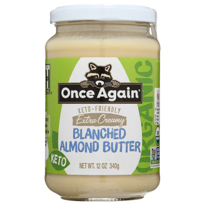 ONCE AGAIN: Extra Creamy Blanched Almond Butter, 12 oz
