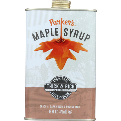 PARKERS REAL MAPLE: Syrup Maple Dark Traditional 15 fo