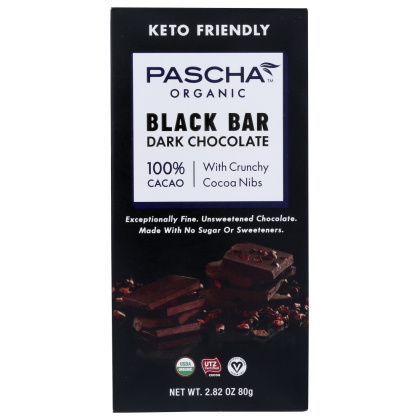PASCHA: Dark Chocolate with Organic Cocoa Nibs, 2.82 oz