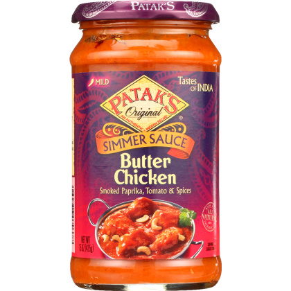 PATAK\'S: Butter Chicken Cooking Sauce Mild, 15 oz
