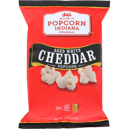 POPCORN INDIANA: Aged White Cheddar Popcorn, 5.75 oz