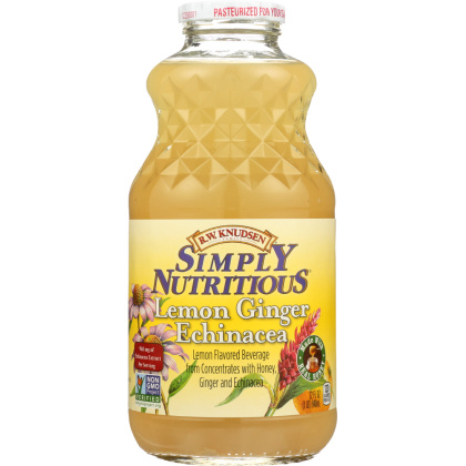 R.W. KNUDSEN FAMILY: Simply Nutritious Lemon Ginger Echinacea Juice, 32 oz