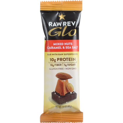 RAW REVOLUTION: Bar Mixed Nuts Caramel & Sea Salt, 1.6 oz