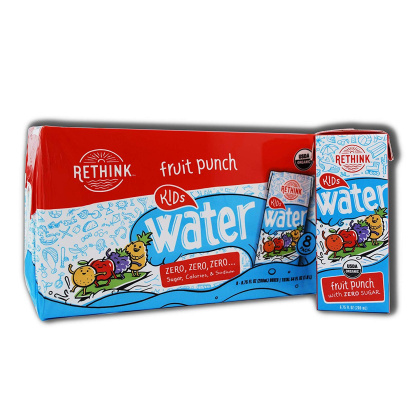 RETHINK WATER: Fruit Punch Water Zero Sugar 8-6.75 fl oz, 54 fl oz