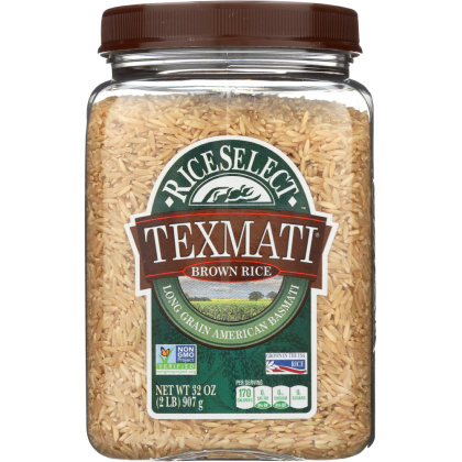 RICE SELECT: Texmati Long Grain American Basmati Brown Rice, 2 Lb
