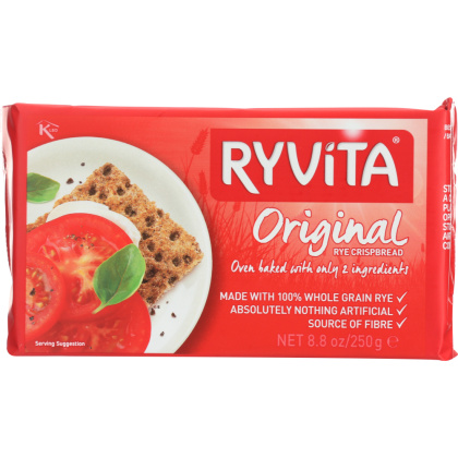 RYVITA: Wholegrain Crispbread Dark Rye, 8.8 oz
