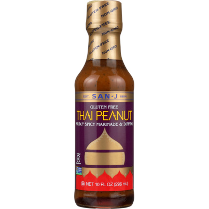 SAN-J: Mildly Spicy Thai Peanut Stir-Fry & Dipping Sauce, 10 Oz