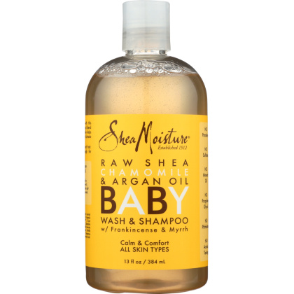 SHEA MOISTURE: Baby Head-To-Toe Wash & Shampoo Raw Shea Chamomile & Argan Oil, 12 oz