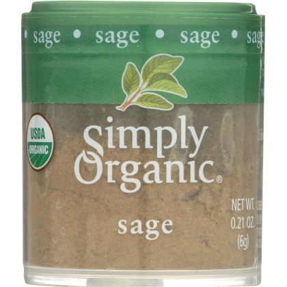 SIMPLY ORGANIC: Mini Sage Ground, .21 oz