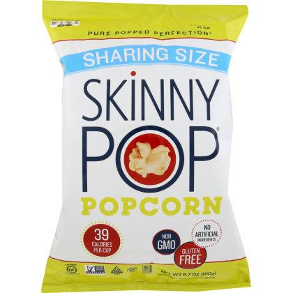 SKINNY POP: Popcorn Original Sharing Size, 6.7 oz