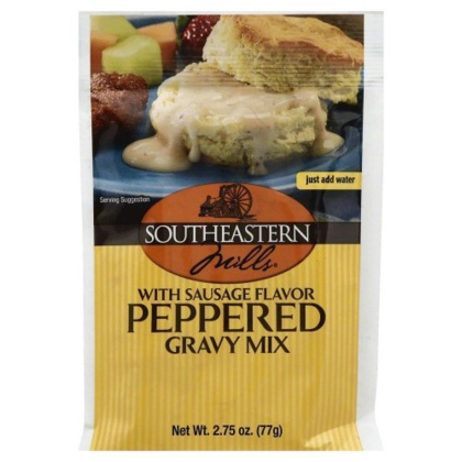 SOUTHEASTERN MILLS: Peppered Gravy Mix With Sausage Flavor, 2.75 oz