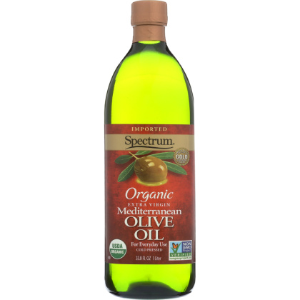 SPECTRUM NATURALS: Organic Extra Virgin Mediterranean Olive Oil, 33.8 oz