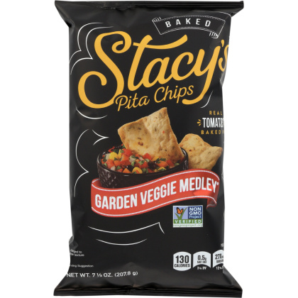 STACY\'S PITA CHIP: Garden Veggie Medley Pita Chip, 7.33 oz