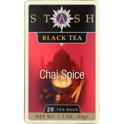 STASH TEA: Black Tea Chai Spice 20 Tea Bags, 1.3 oz