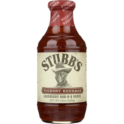 STUBB\'S: All-Natural Bar-B-Q Sauce Hickory Bourbon, 18 oz